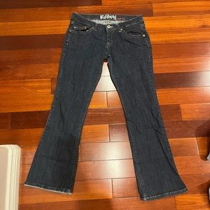 HIGHWAY DARK WASH LOW RISE STRAIGHT LEG JEAN SIZE 30